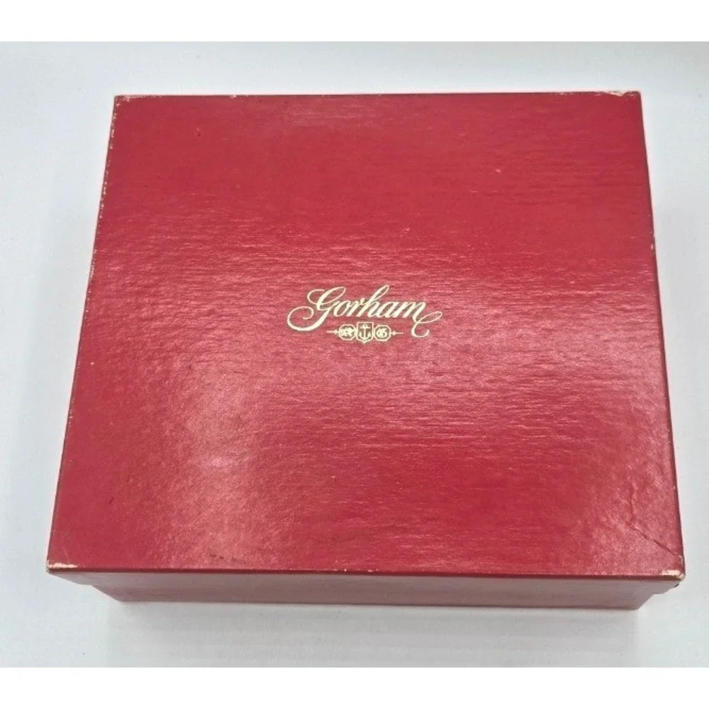 Gorham Full Lead Crystal 3-Piece Nativity‎ Set with Gold Trim